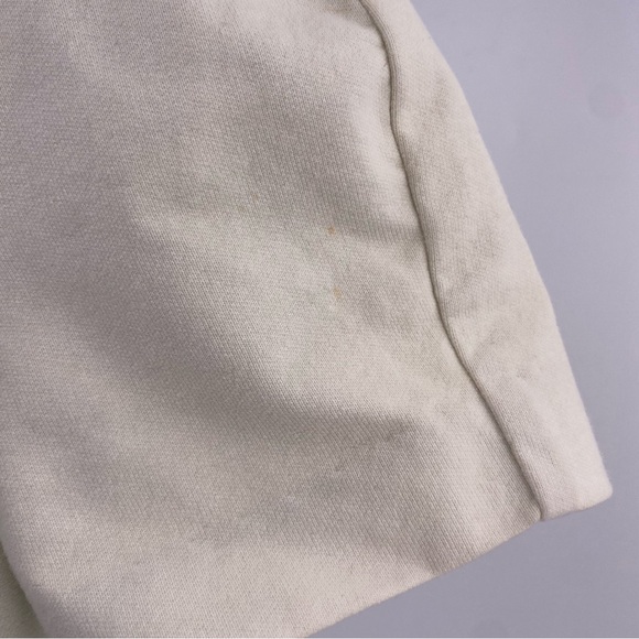 DVF Cream Cotton office Sheath Dress cinched waist Side Straps Short Sleeve - Picture 6 of 8